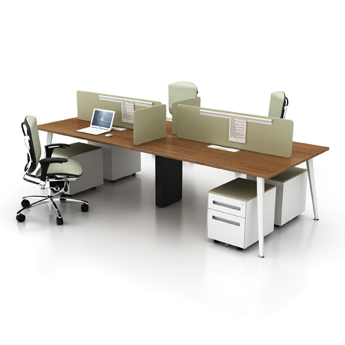 Modern office desk for 3 persons